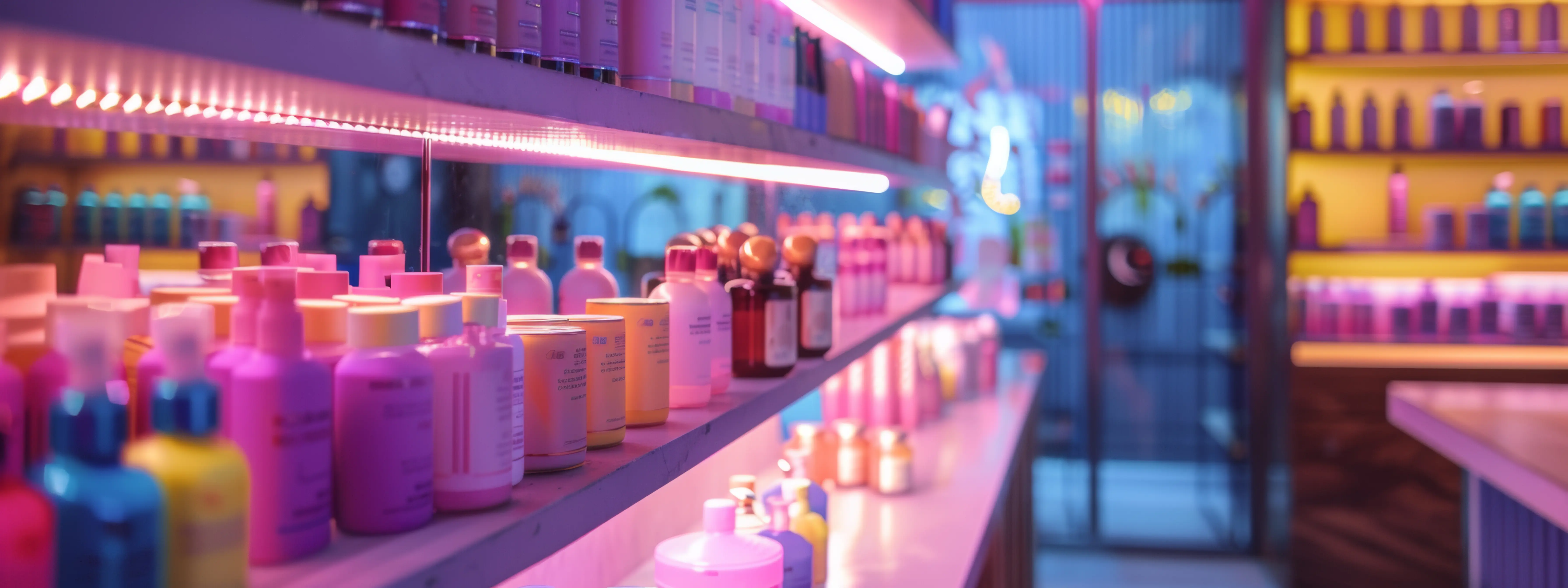 Colorful seasonal retail products