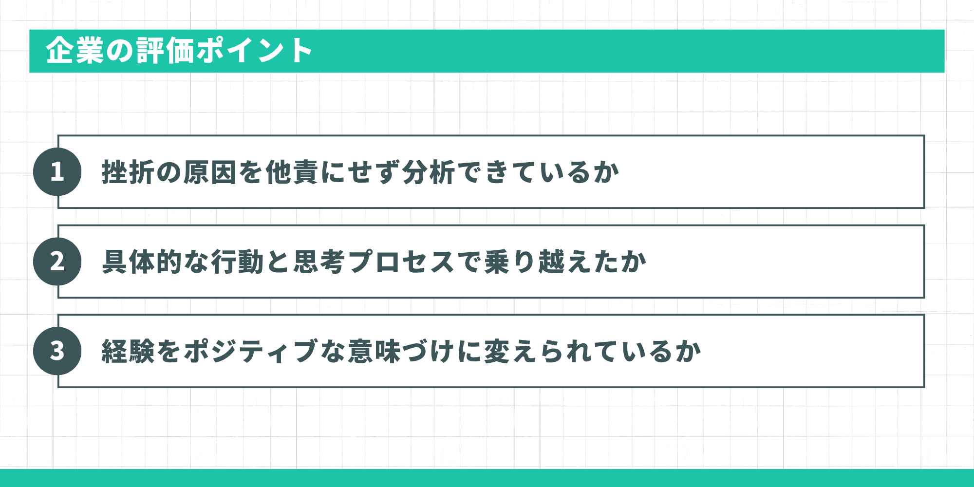 企業の評価ポイント
