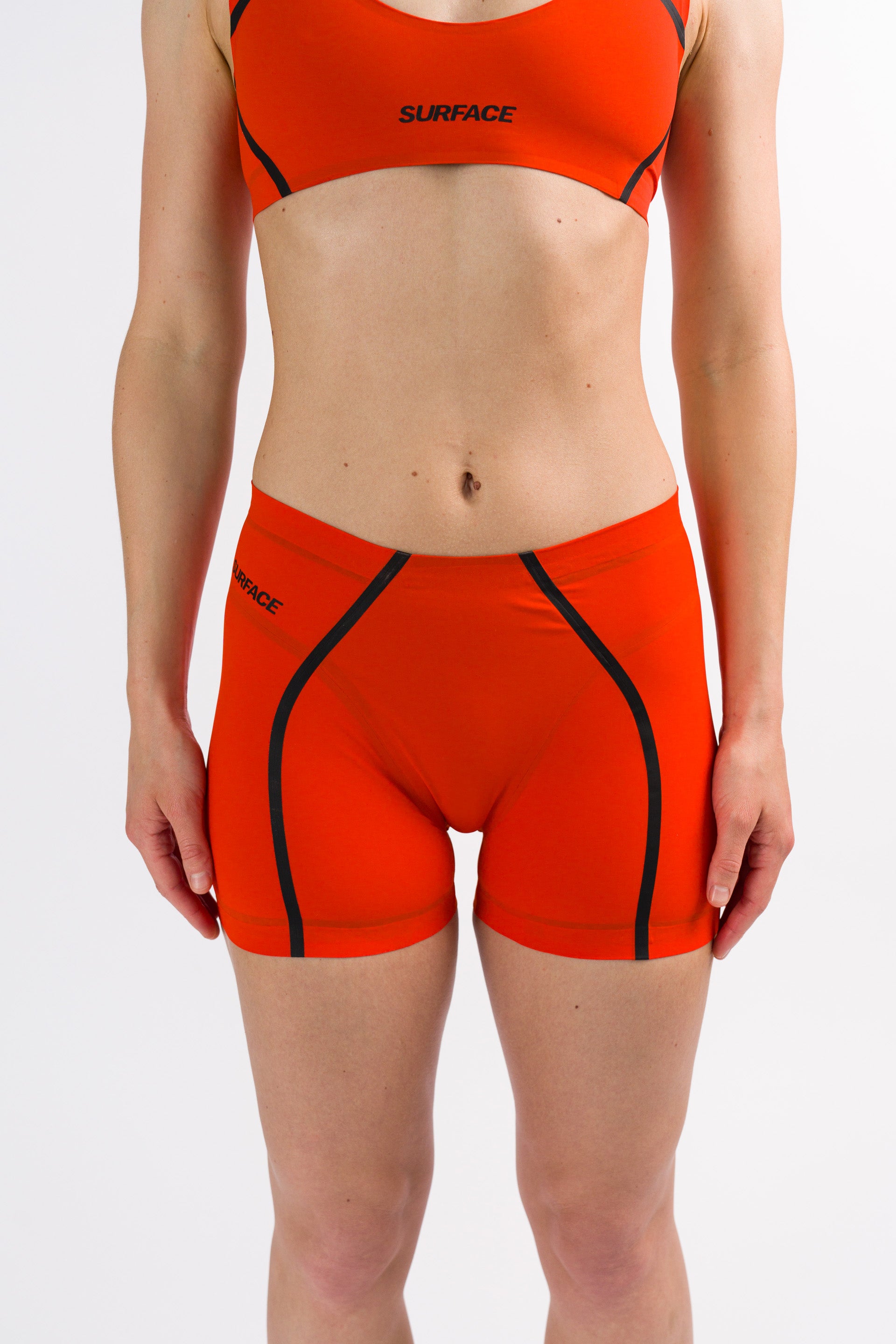 Coast Orange Swim Shorts Bikini Bottoms 02 Front