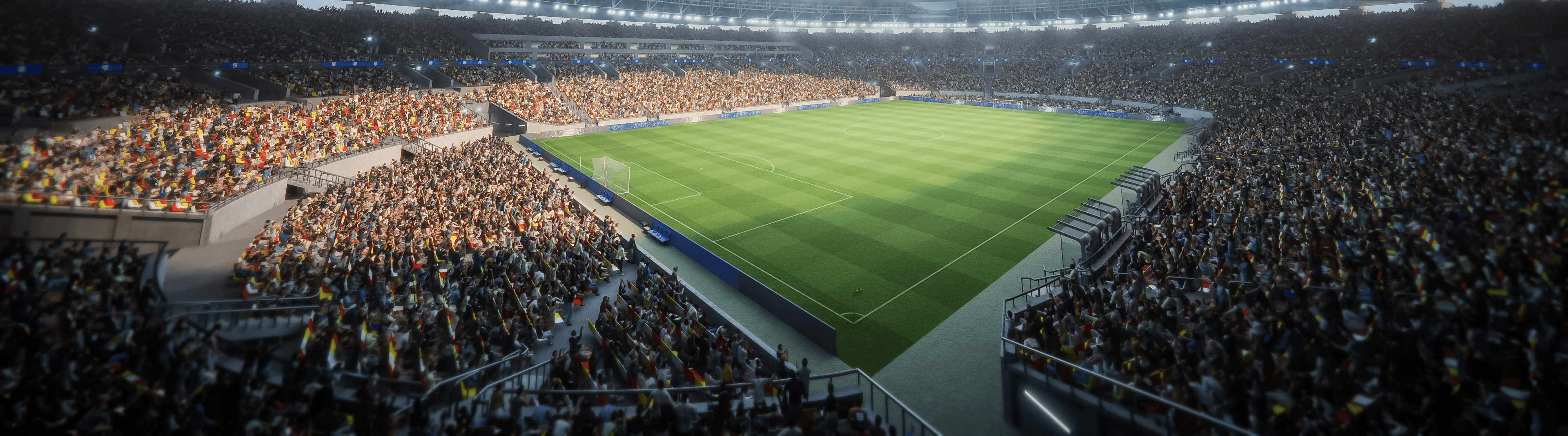 Soccer Fans in Stadium