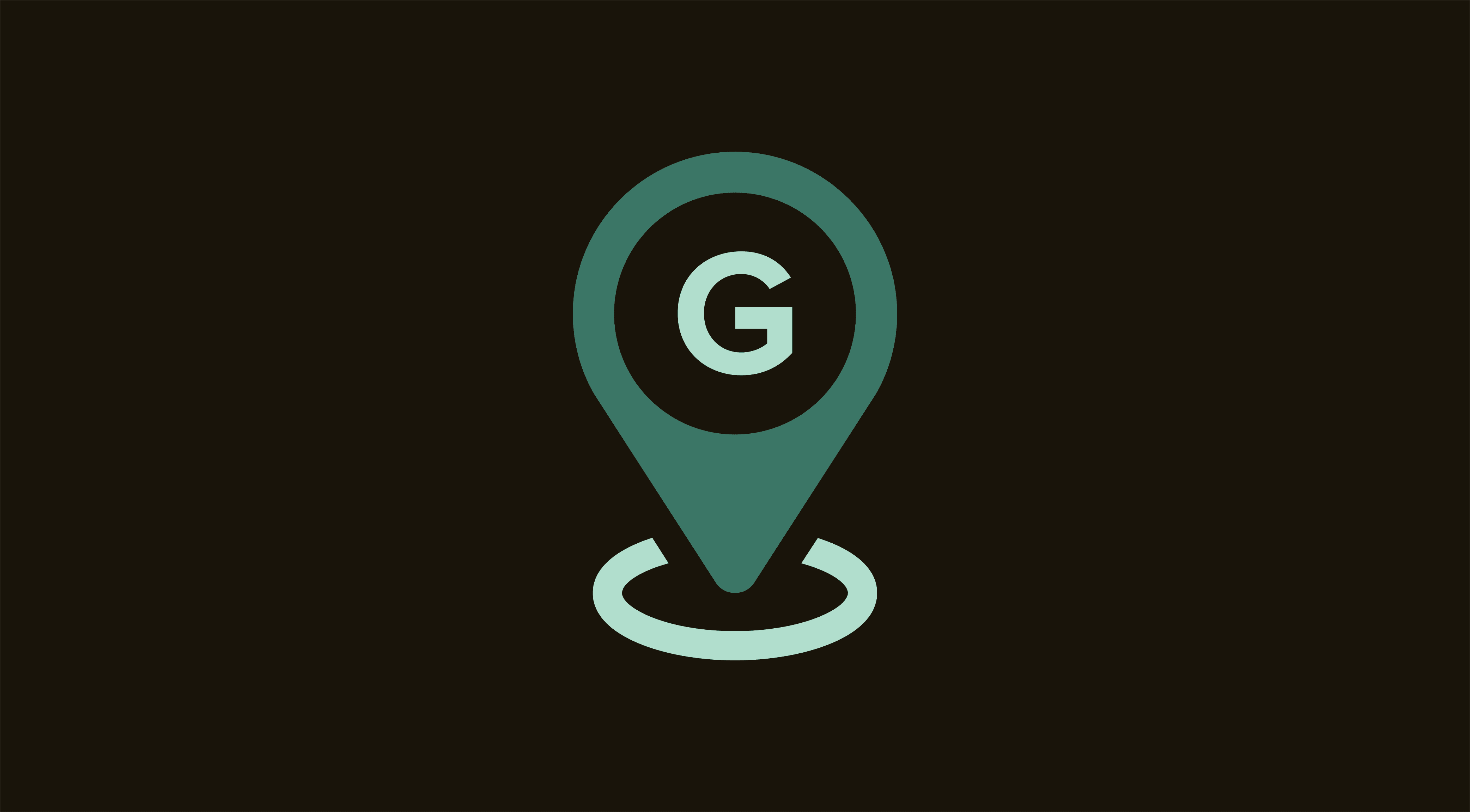 Icon of a map pin with the letter G, representing Google presence and local search
