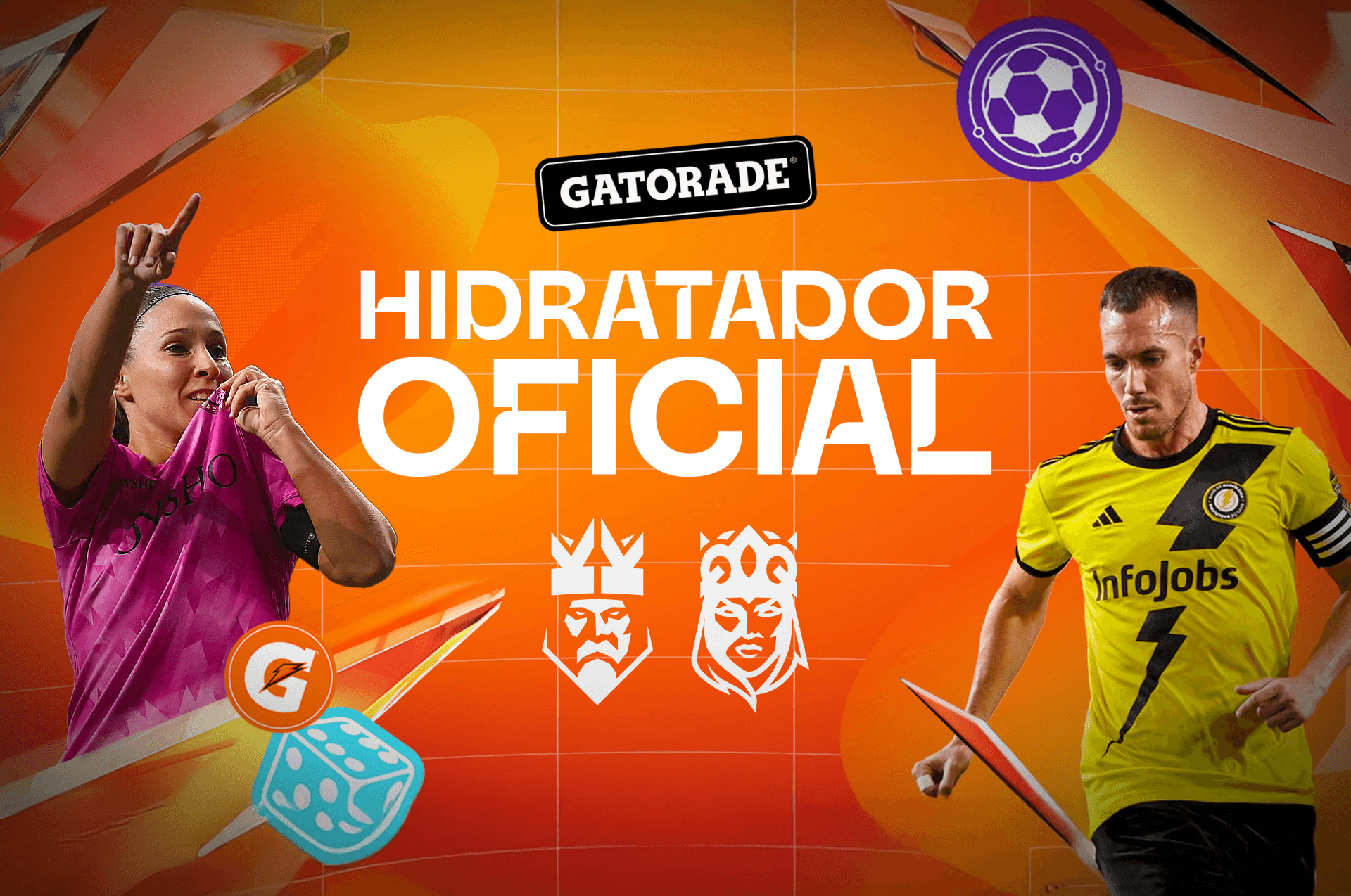 Gatorade Hidratador Oficial de la Kings & Queens League
