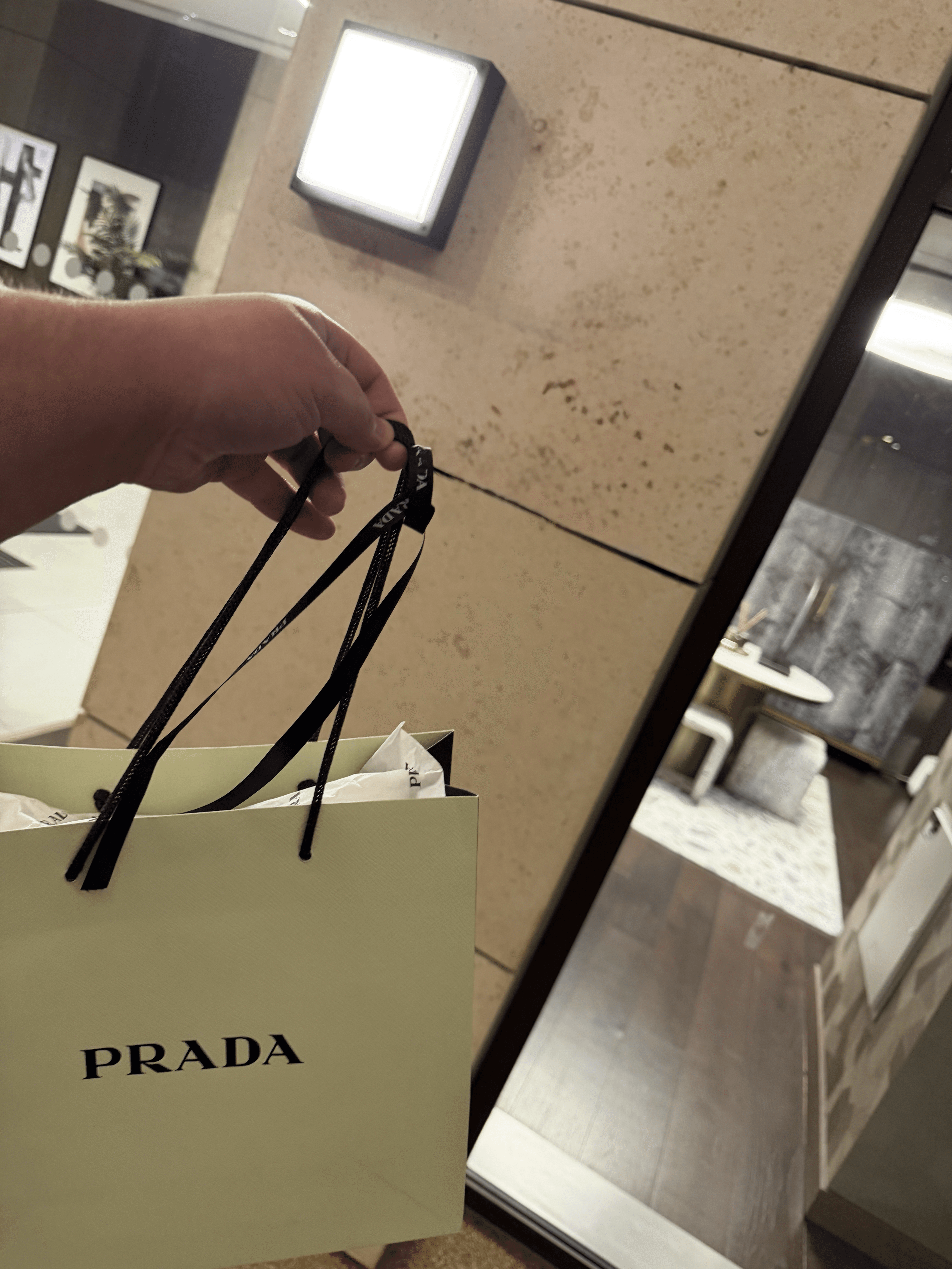 Perissology courier delivering luxury goods