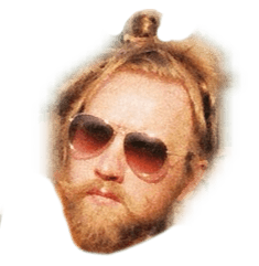 John Bleus head as a divider