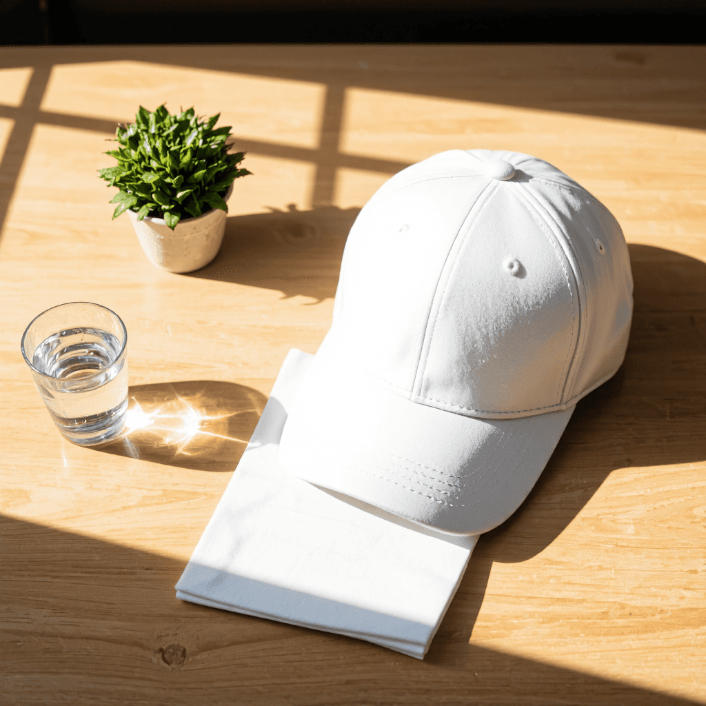 product photography of baseball cap