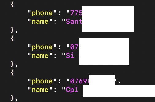 Figure 15: Stolen address books