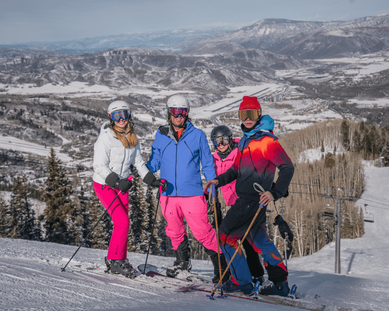 Friends on a ski trip in Aspen