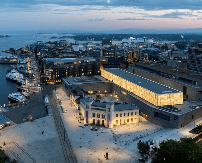 The National Museum exterior with Light Hall photo by Borre Hostland