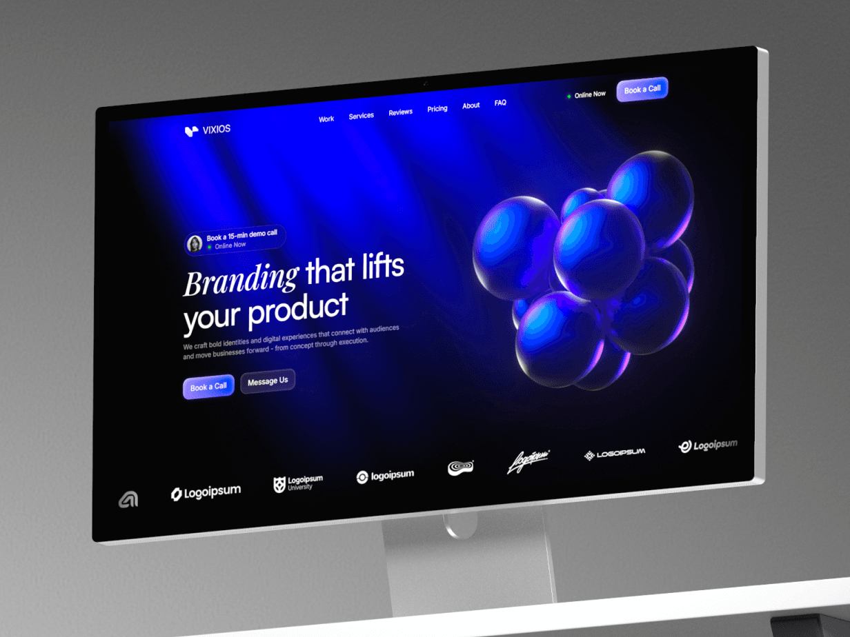 An image showcasing a clean, minimalist, and modern website layout.