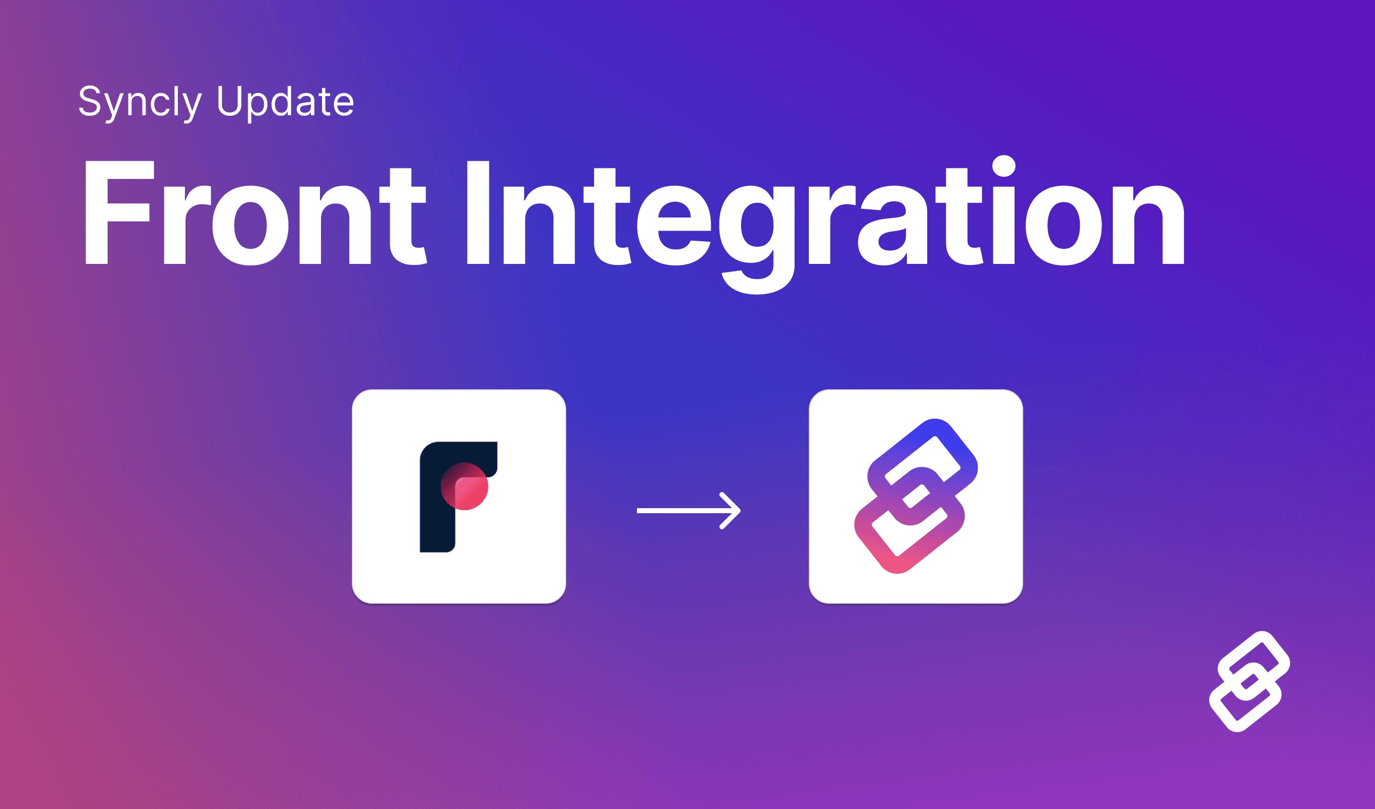 front and syncly integration