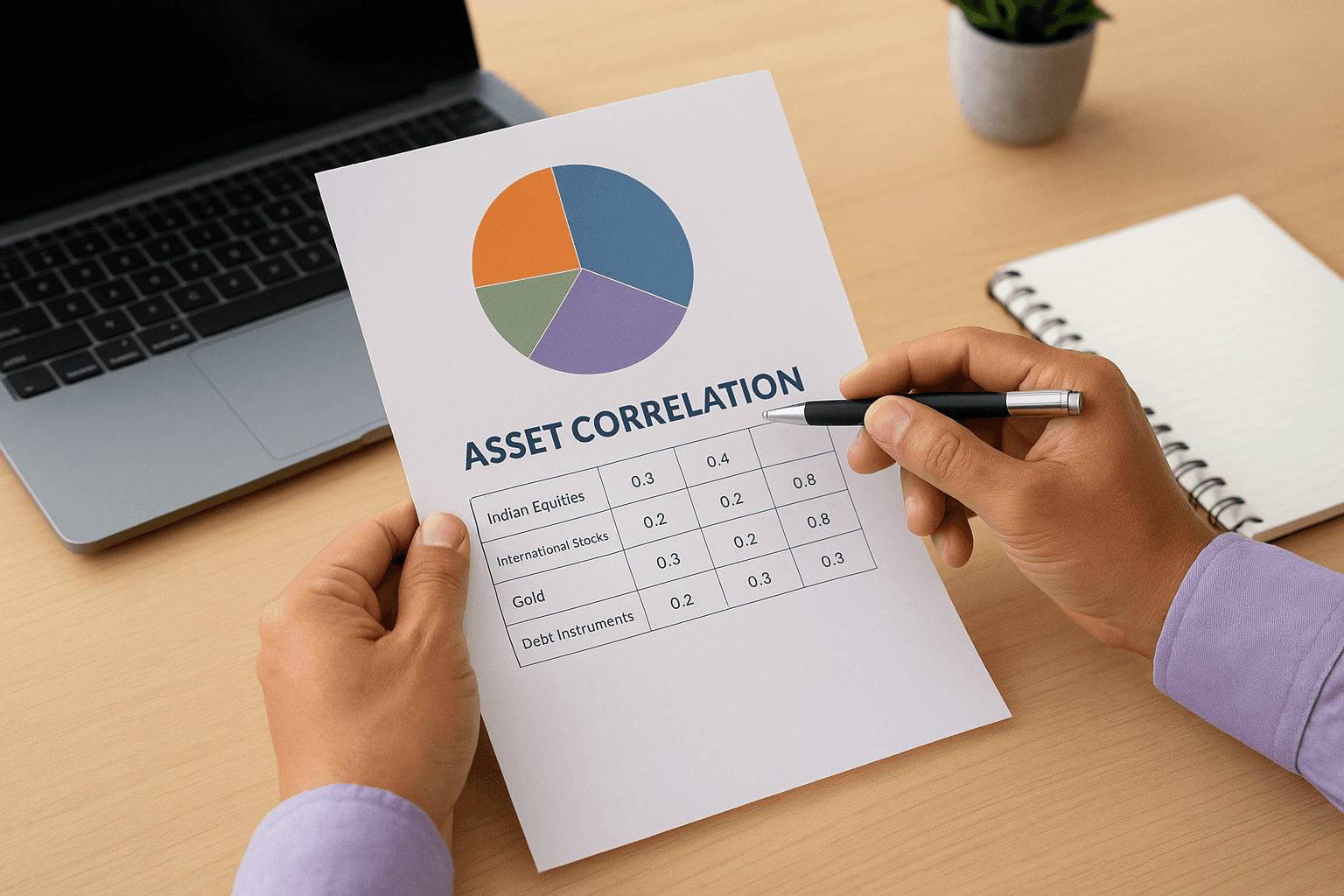 Step two: choose assets with low correlation