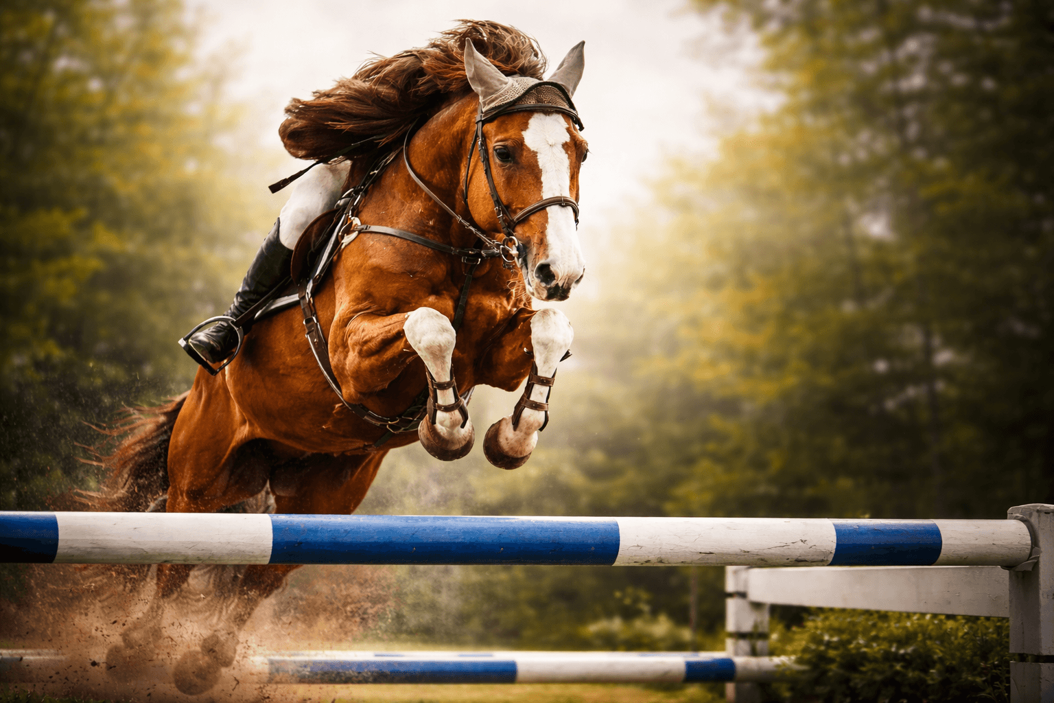 Dynamic picture of a cyclist riding downhill