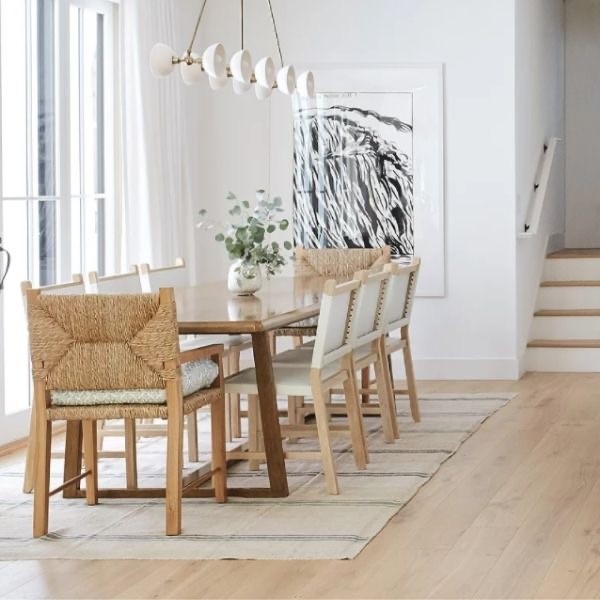 Mixing Light Wood Tones 2021 Dining Room