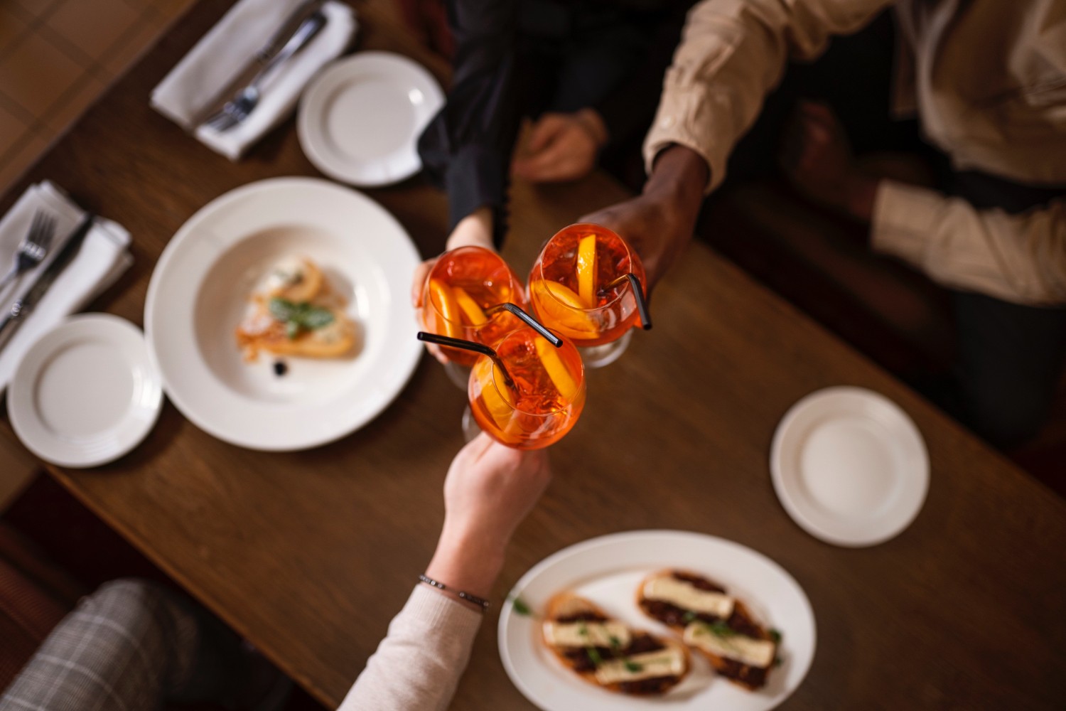 dish on white ceramic plate