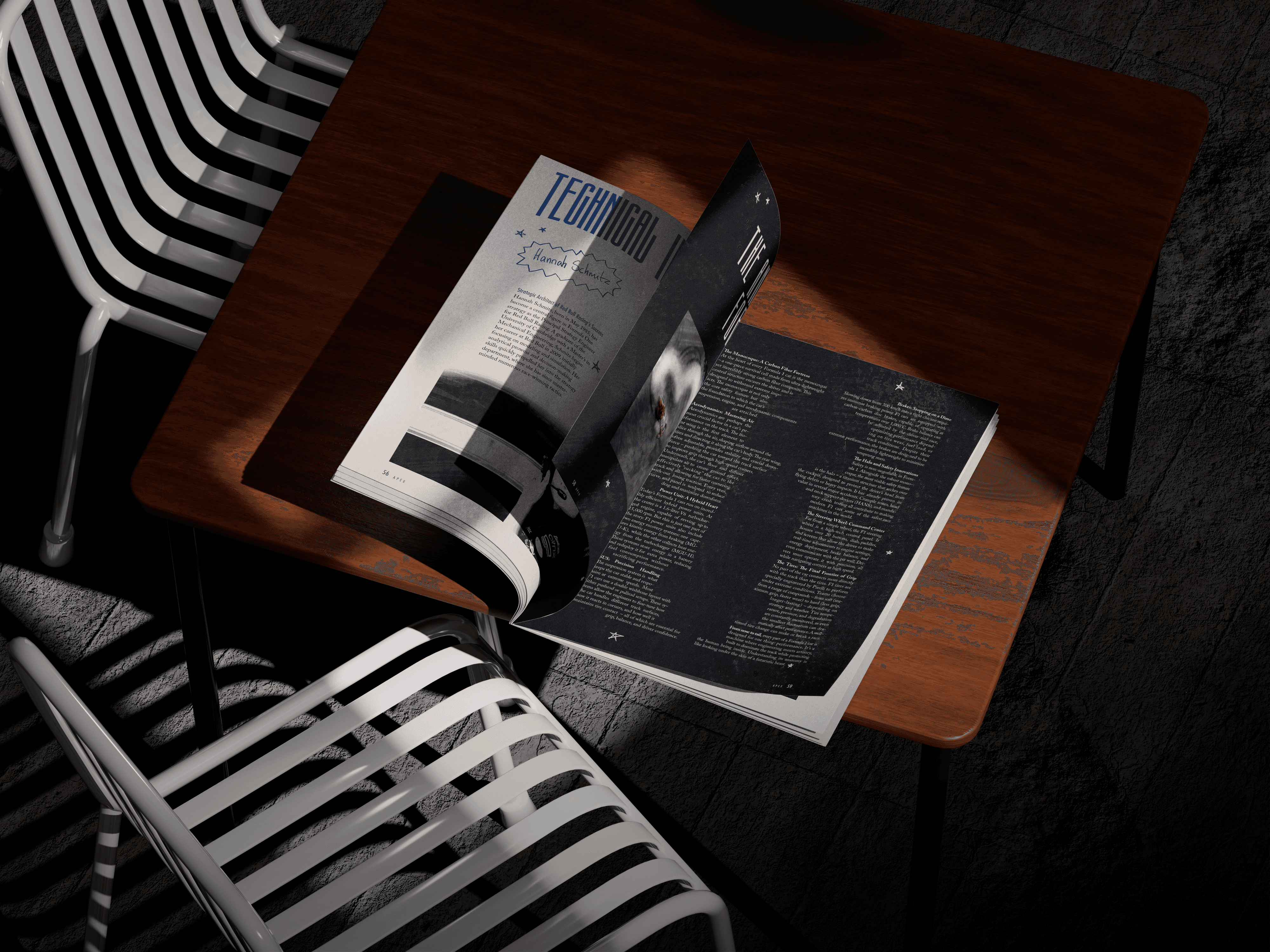 APEX Magazine on a table