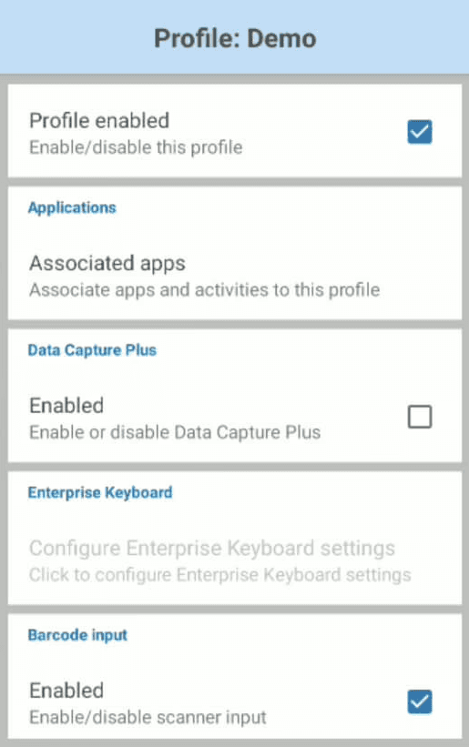 QR code reading - open new profile