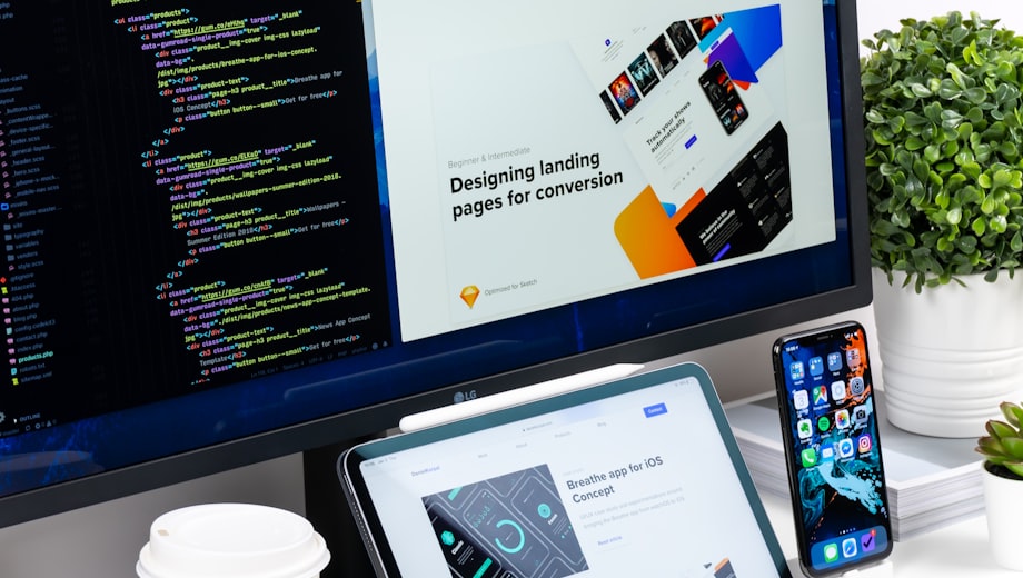 Web design wireframe and UX planning