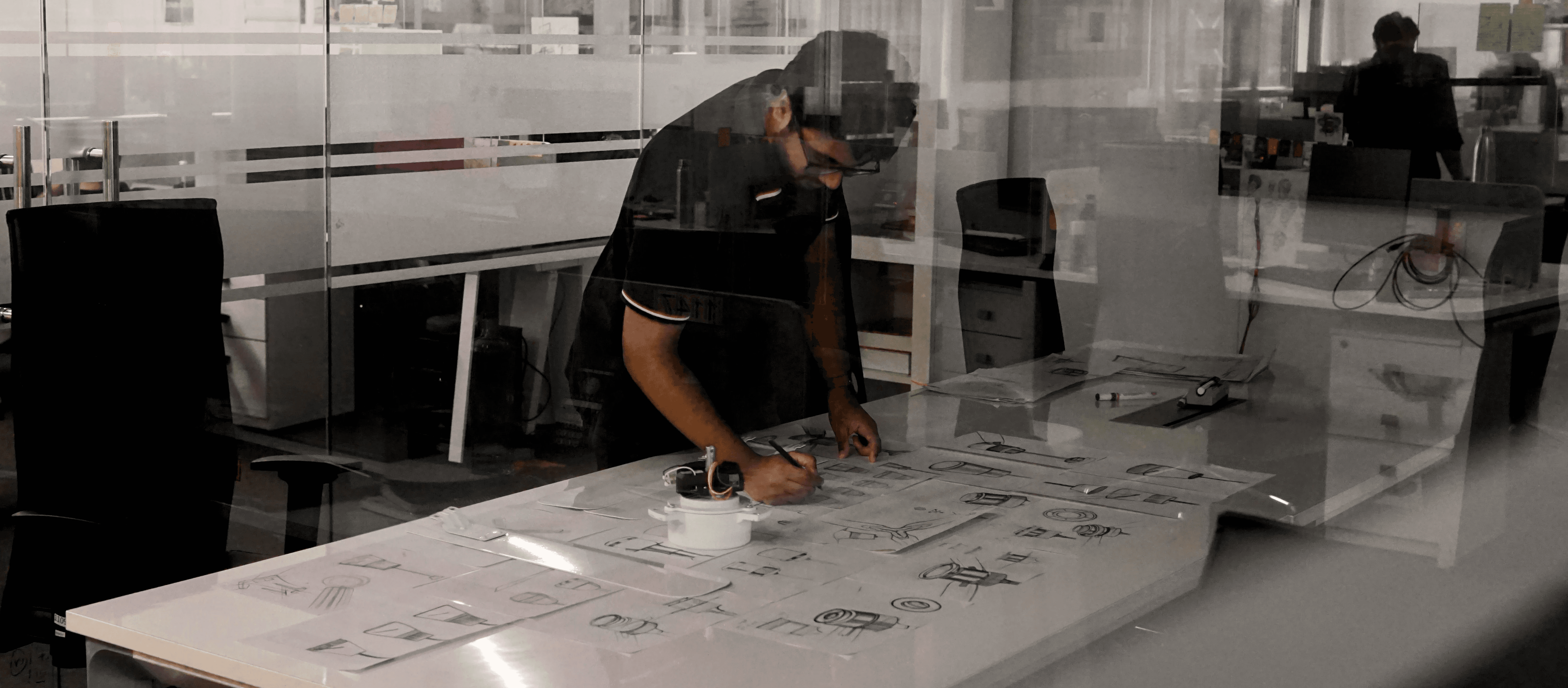 Photo - Me sketching concepts