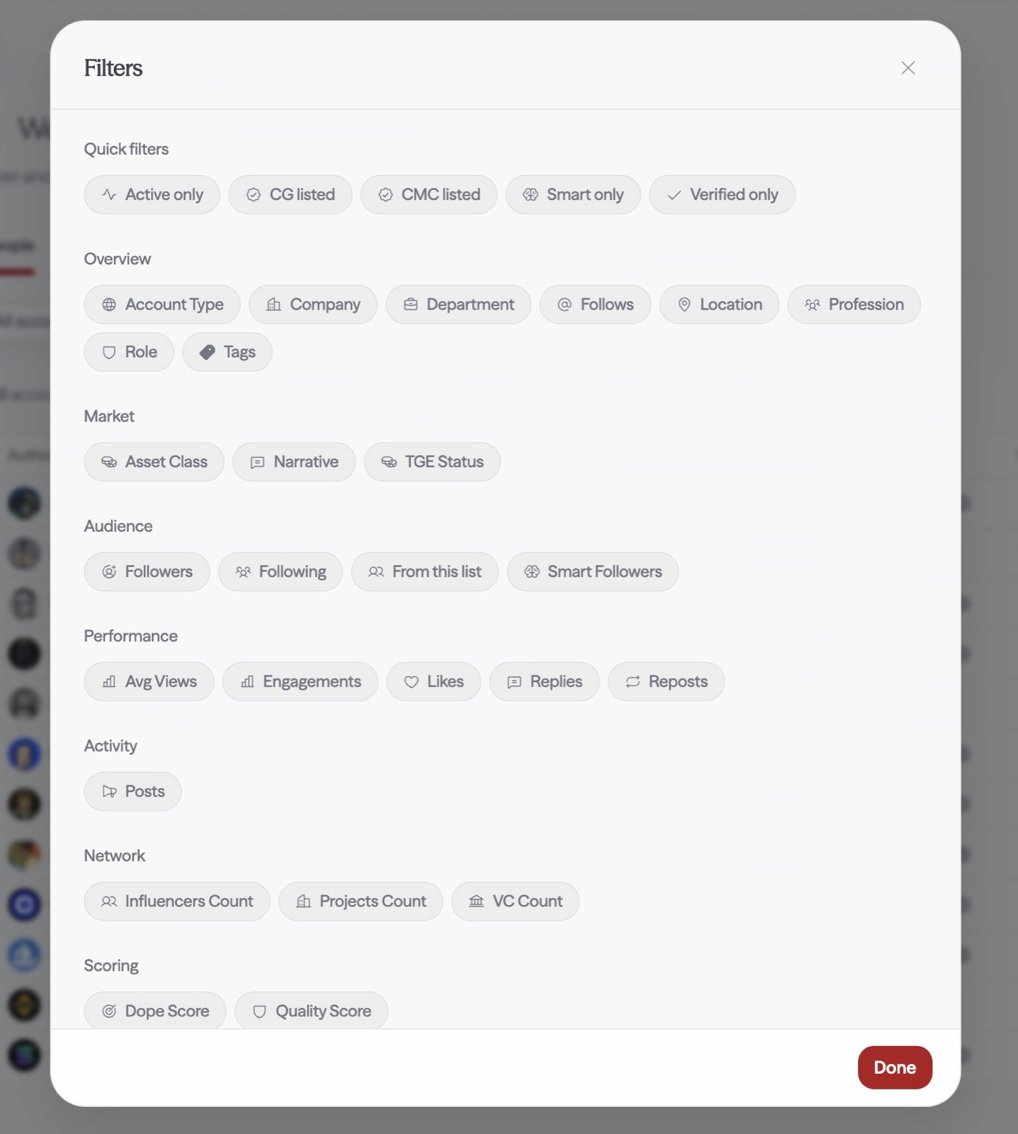 The Dopamyn Directory filters for precise ICP targeting