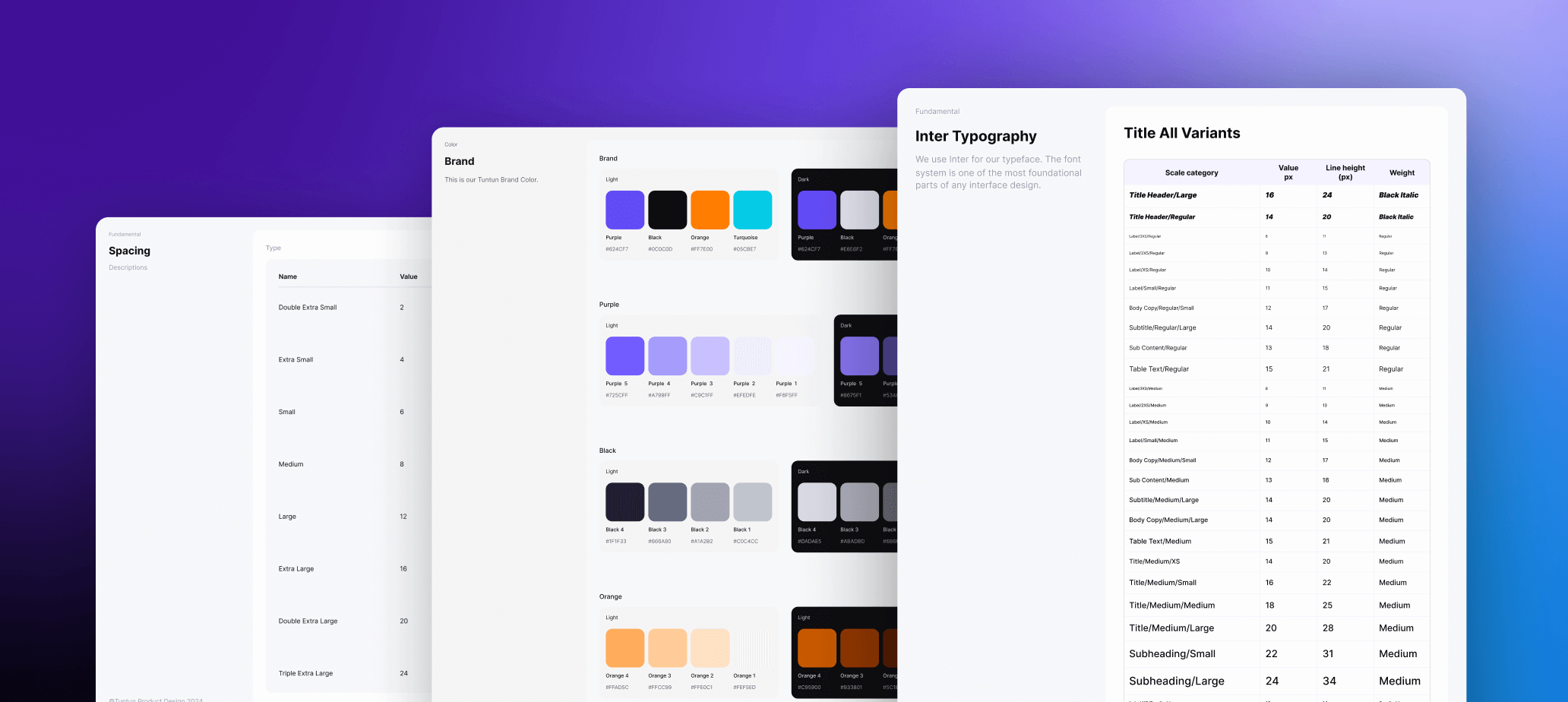 Cover image for Tuntun Design System product design case study by Jodith Valerie