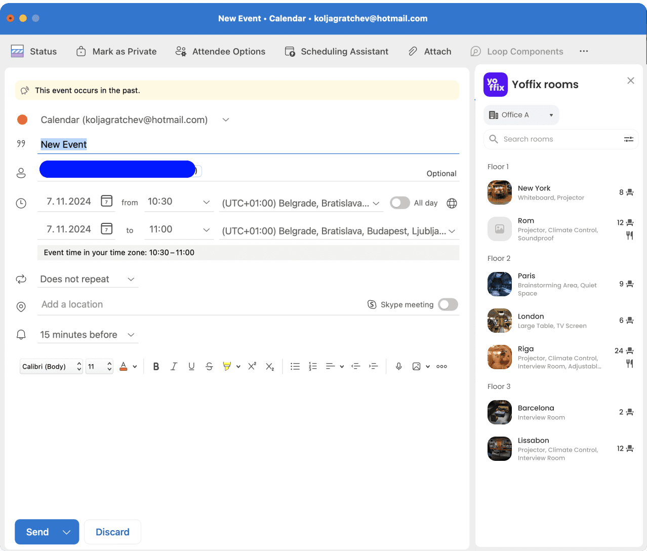 Workweek Scheduling Yoffix