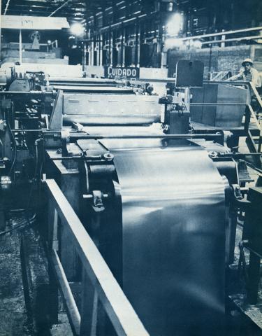 Producción de acero al interior de CAP..