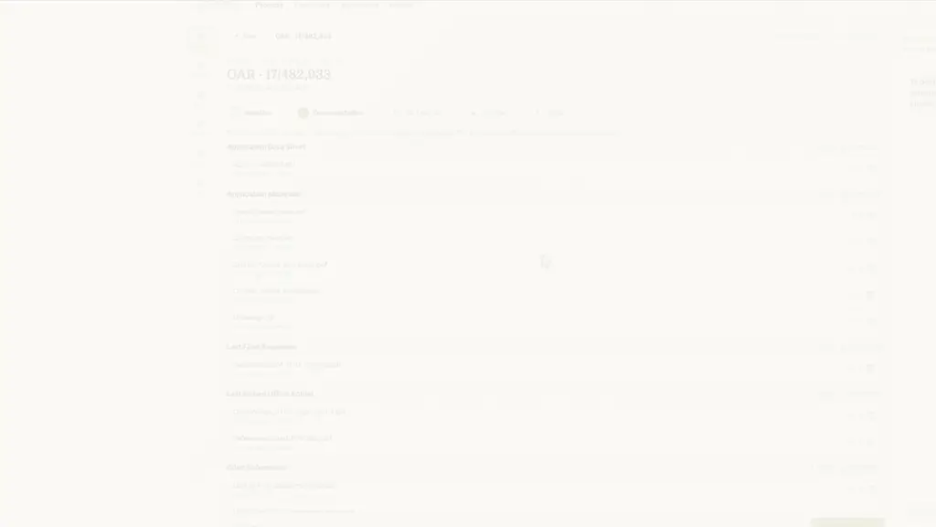 Documentation step showing the retrieved and verified record with the Template Library modal for attaching a firm response template