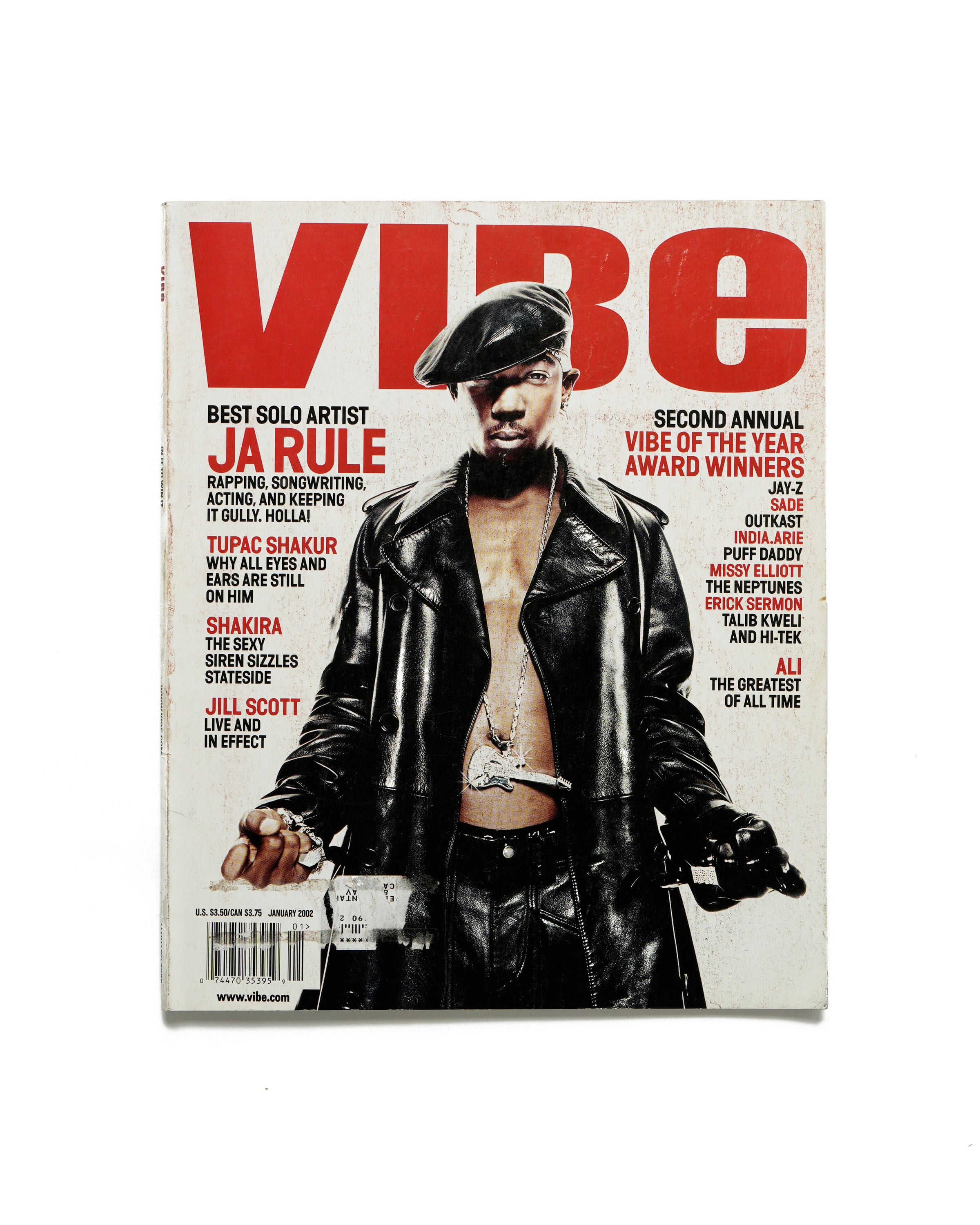 VIBE - January 2002 - Front Cover