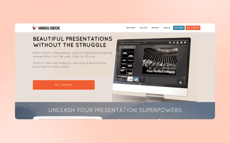 Haiku Deck homepage