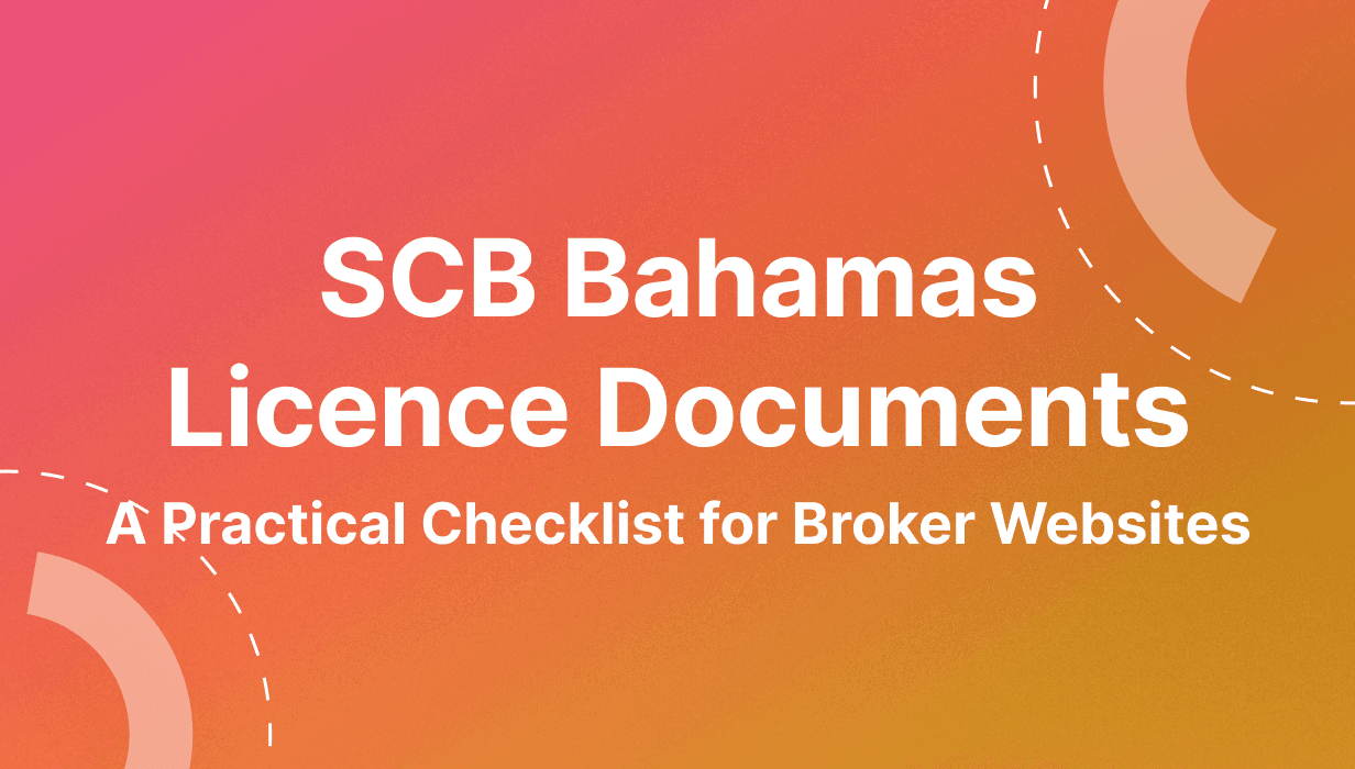SCB Bahamas Licence Documents: Broker Checklist & Website Guide | WSA