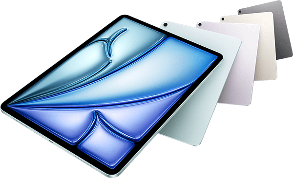 iPhone 15 Silicone Case with MagSafe in Cypress, embedded Apple logo in centre, attached to iPhone 15 Blue finish, seen through camera cut-out.