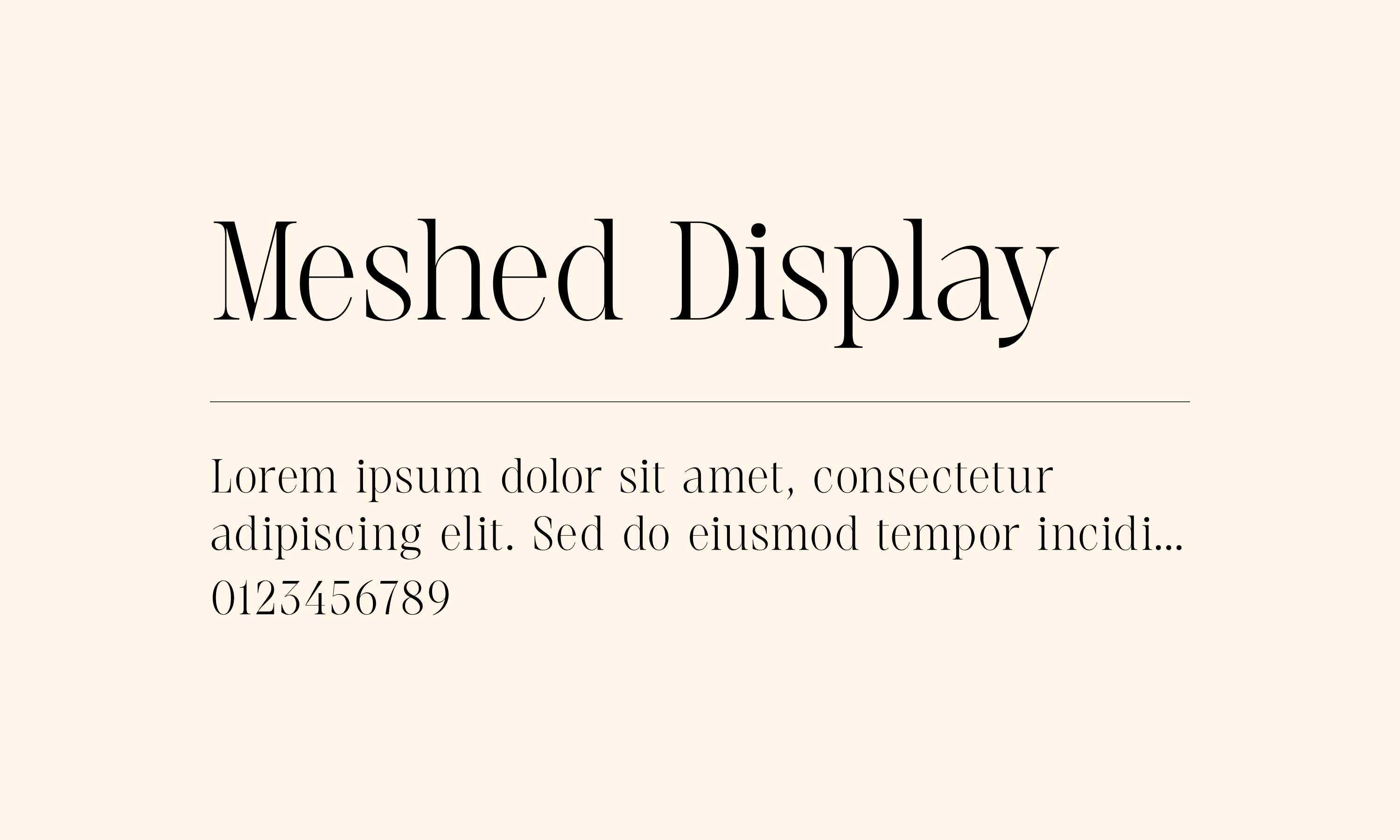 Meshed Display