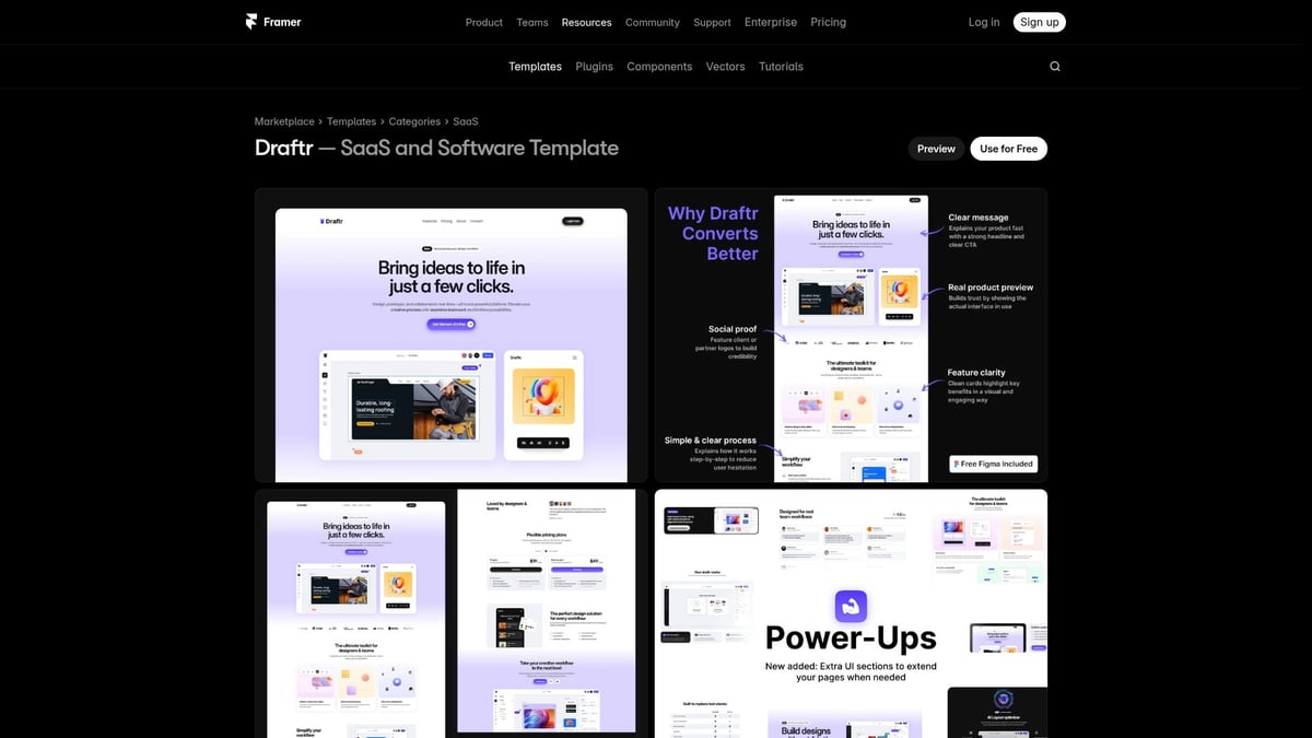 7 Idées De Template Framer À Essayer Absolument En 2026 - Draftr