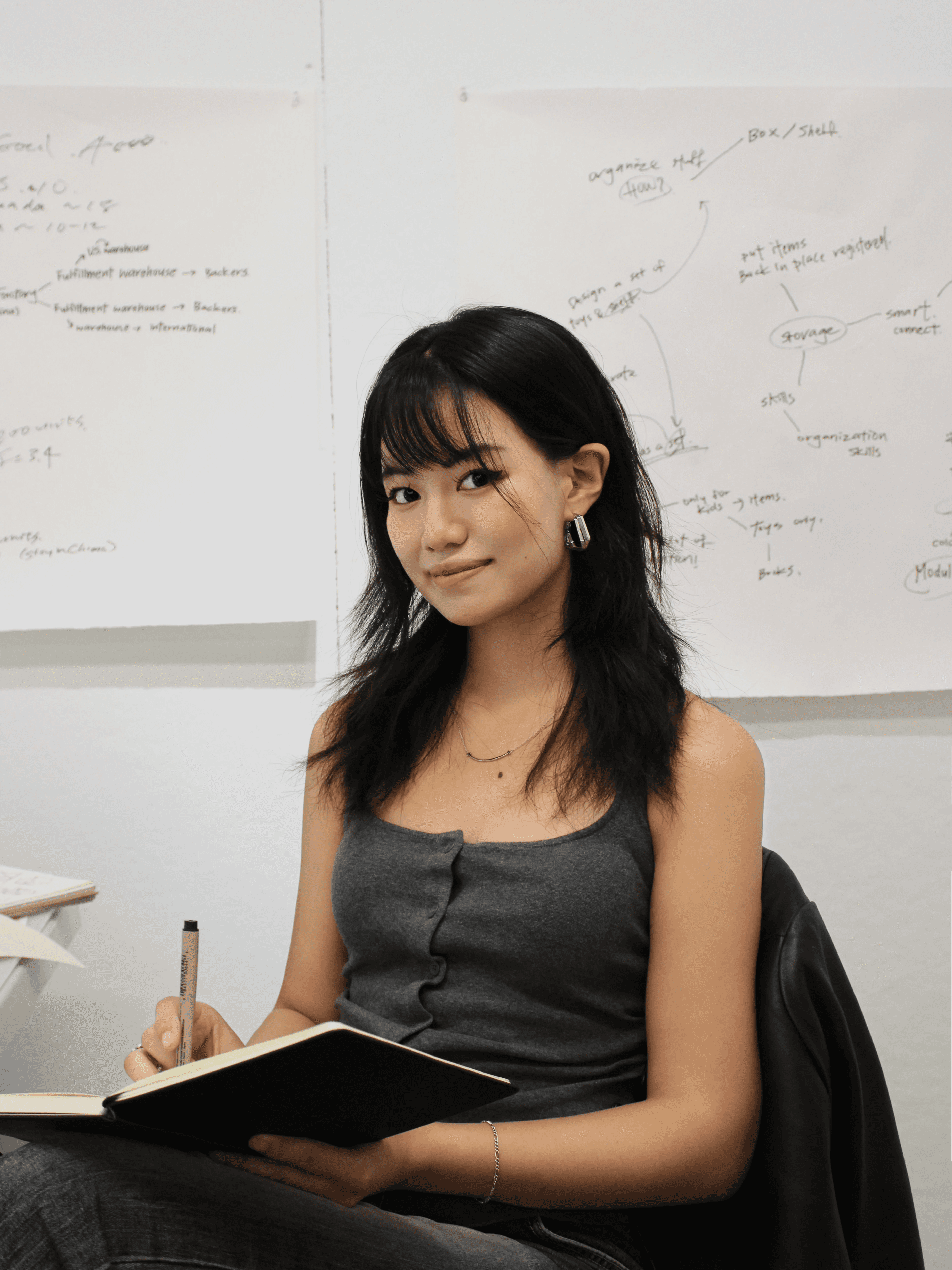 Woman with color palette