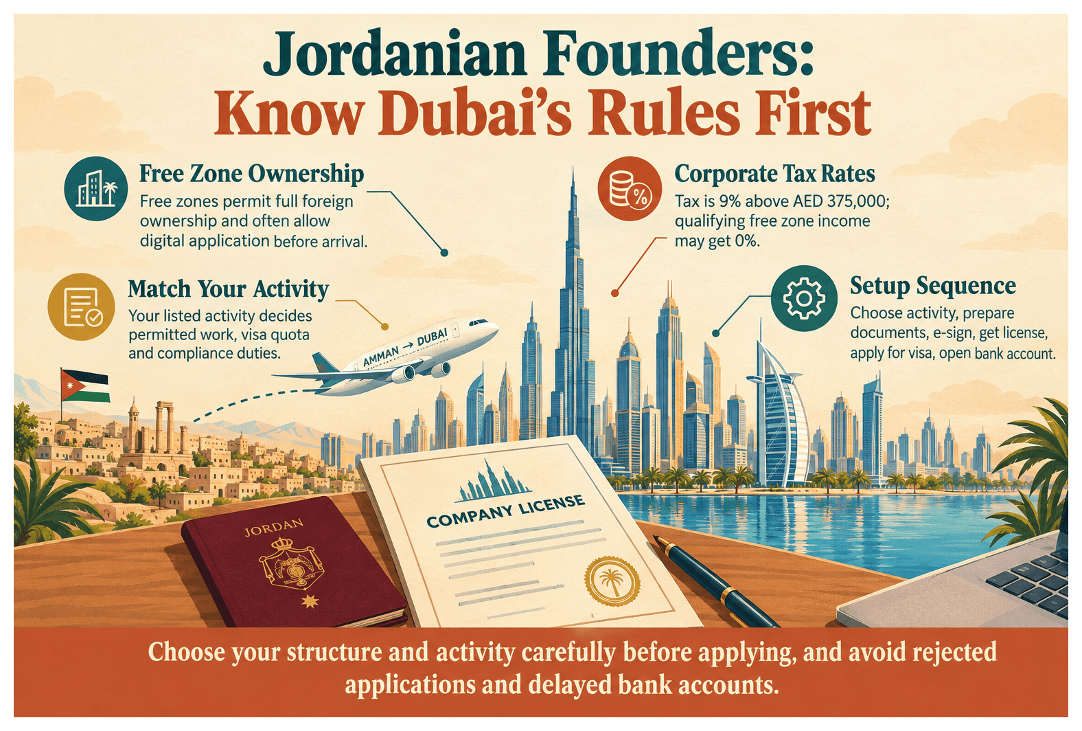 Infographic: What Jordanian Founders Need to Know Before Setting Up in Dubai