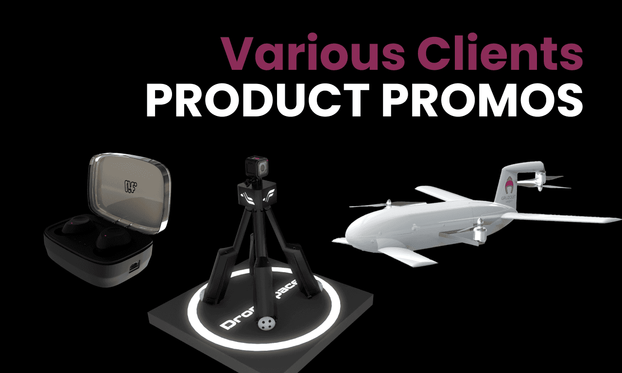 Motion Graphics Product Promo Videos for Various Clients