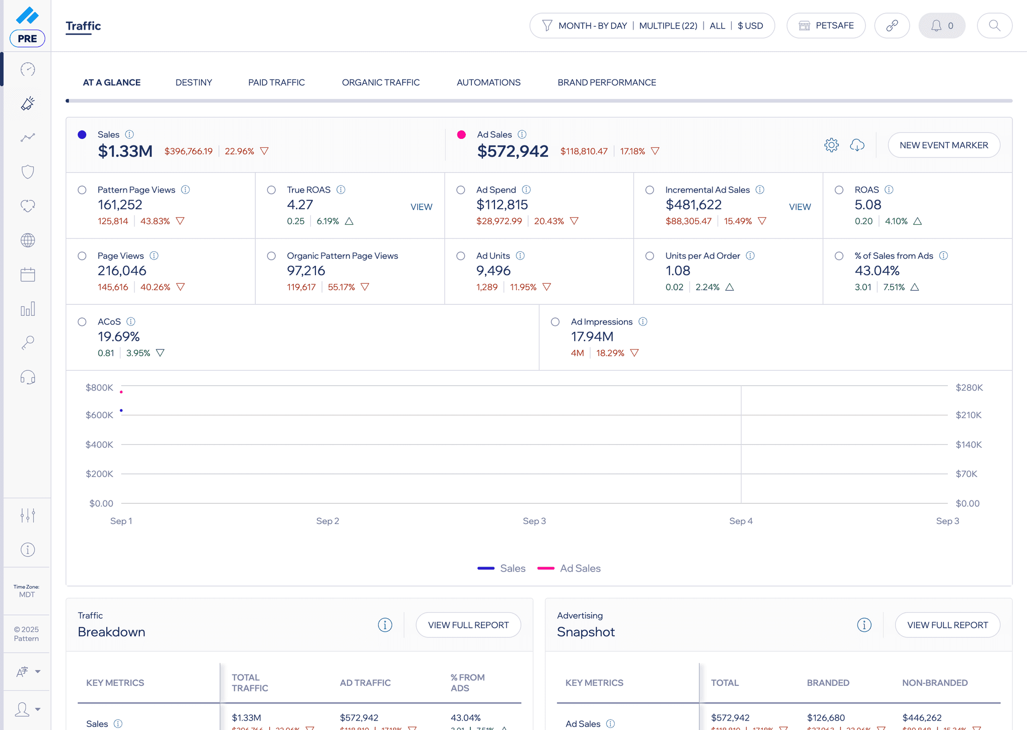 App Screen with open sidebar