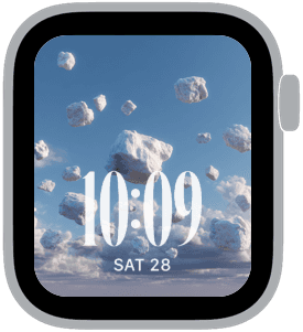 cloud market Apple Watch face preview 2 featuring summer and spring.