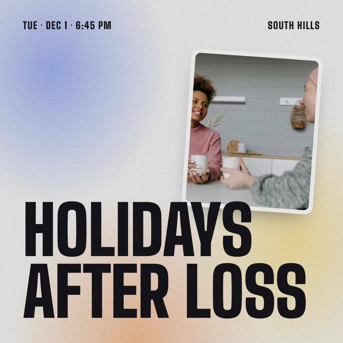 Holidays After Loss event artwork