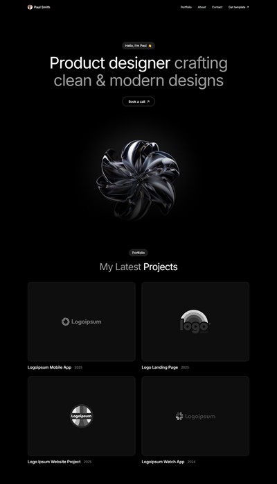 Proxio Framer Website Template Homepage 