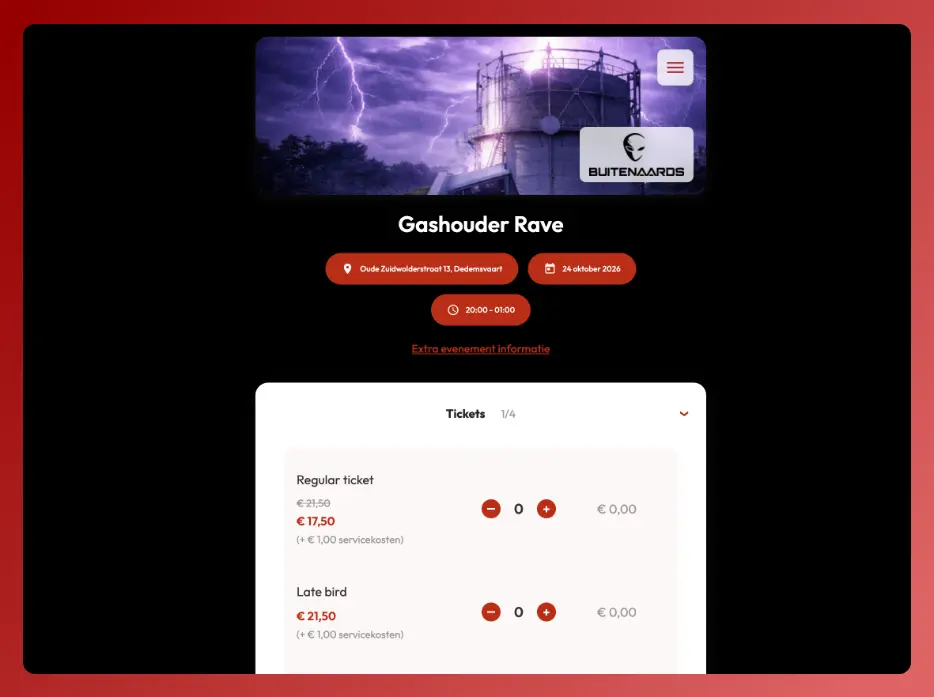 Buitenaards Ticketshop klantcase