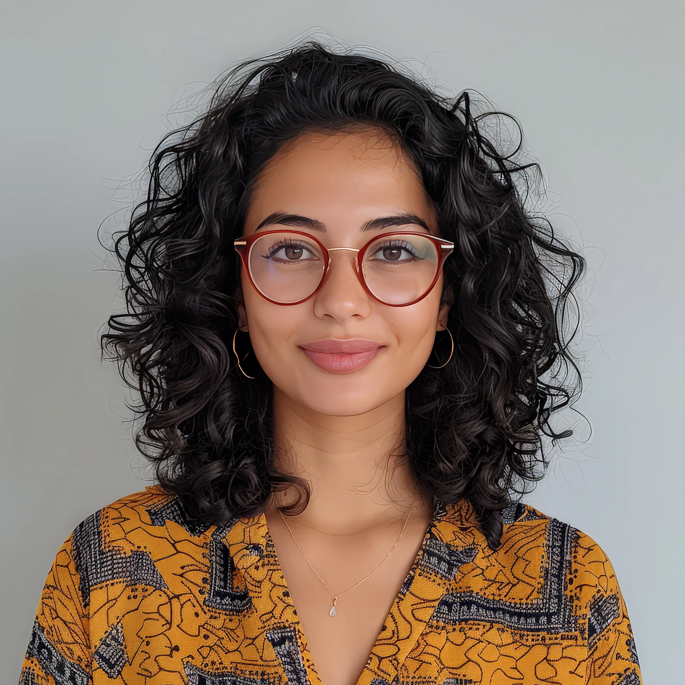 A woman wearing a casual cloth