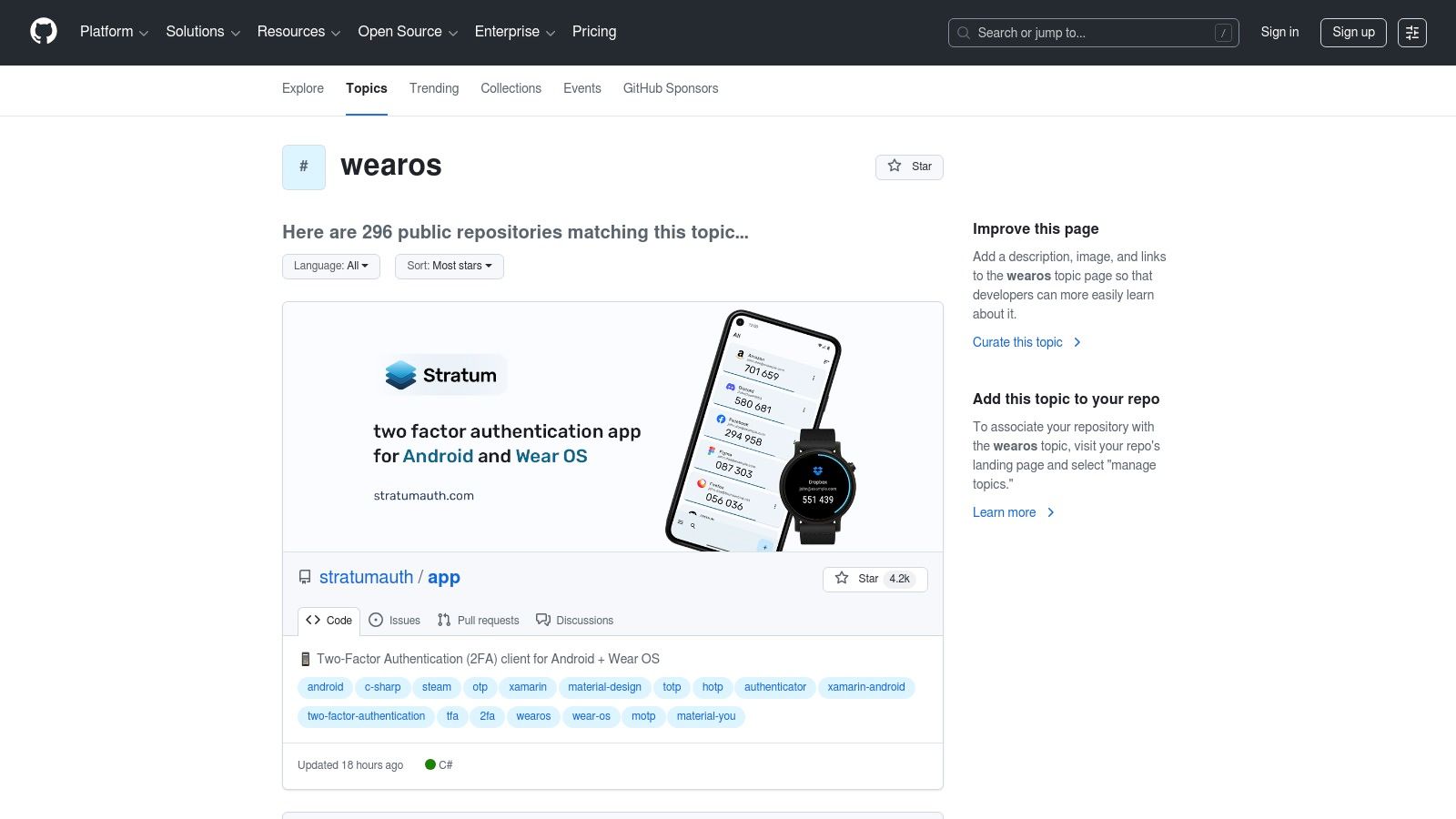 GitHub – Wear OS topic
