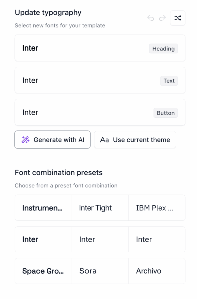 beehiiv font options