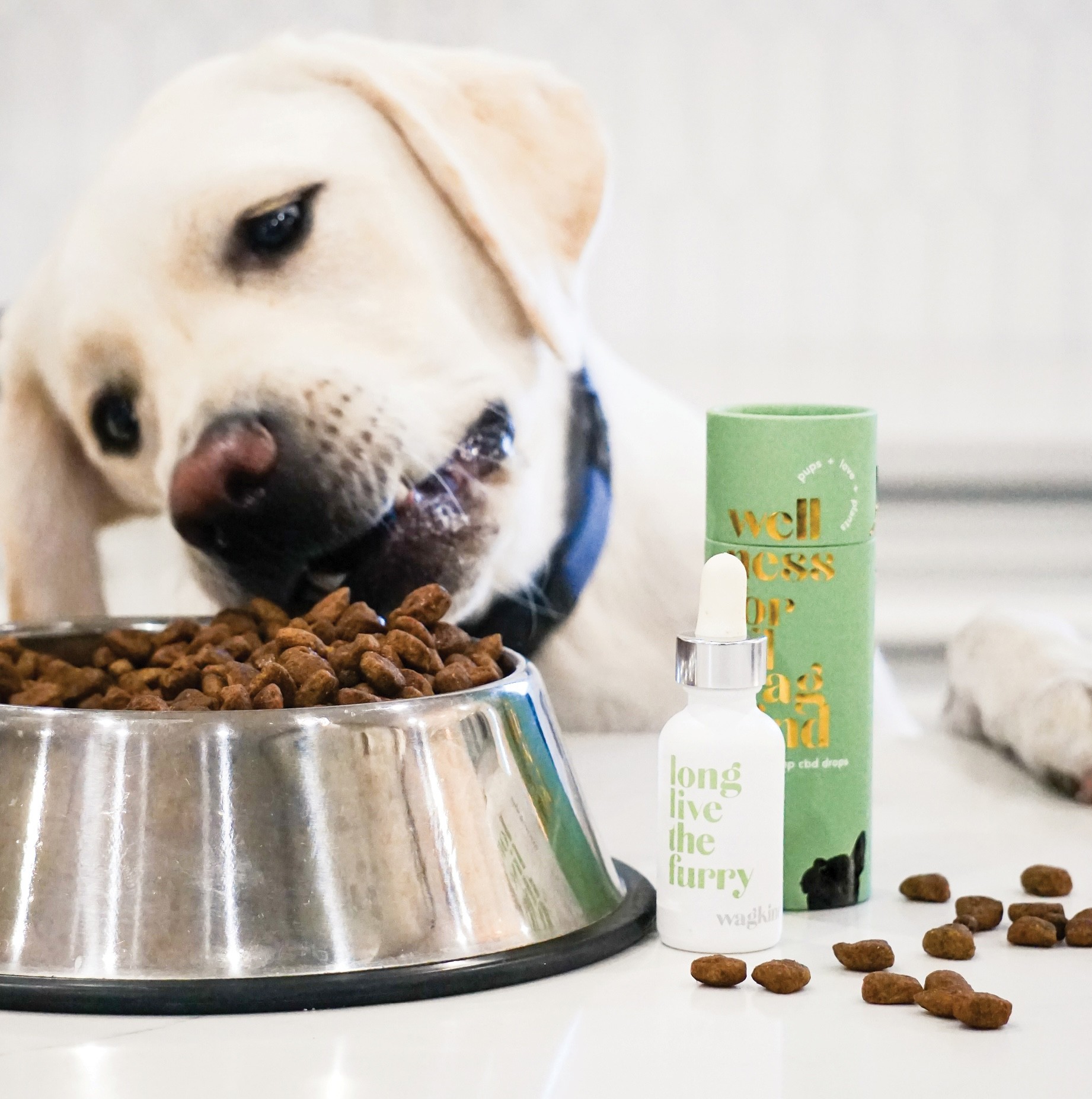 Stacked pink and red glass cosmetic jars on white—minimal skincare packaging display.