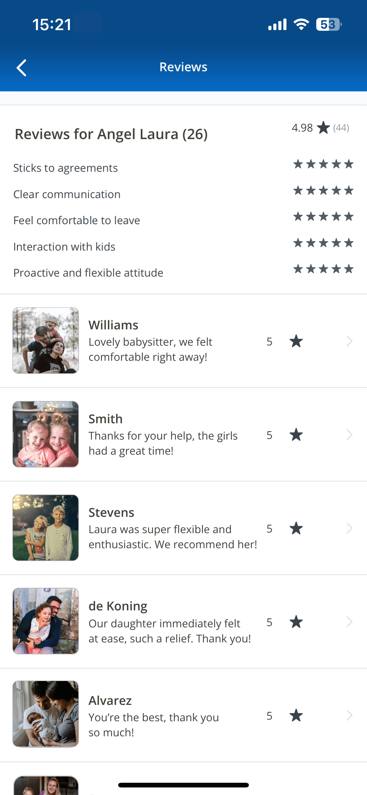 Step 2: Meet and greet and reviews