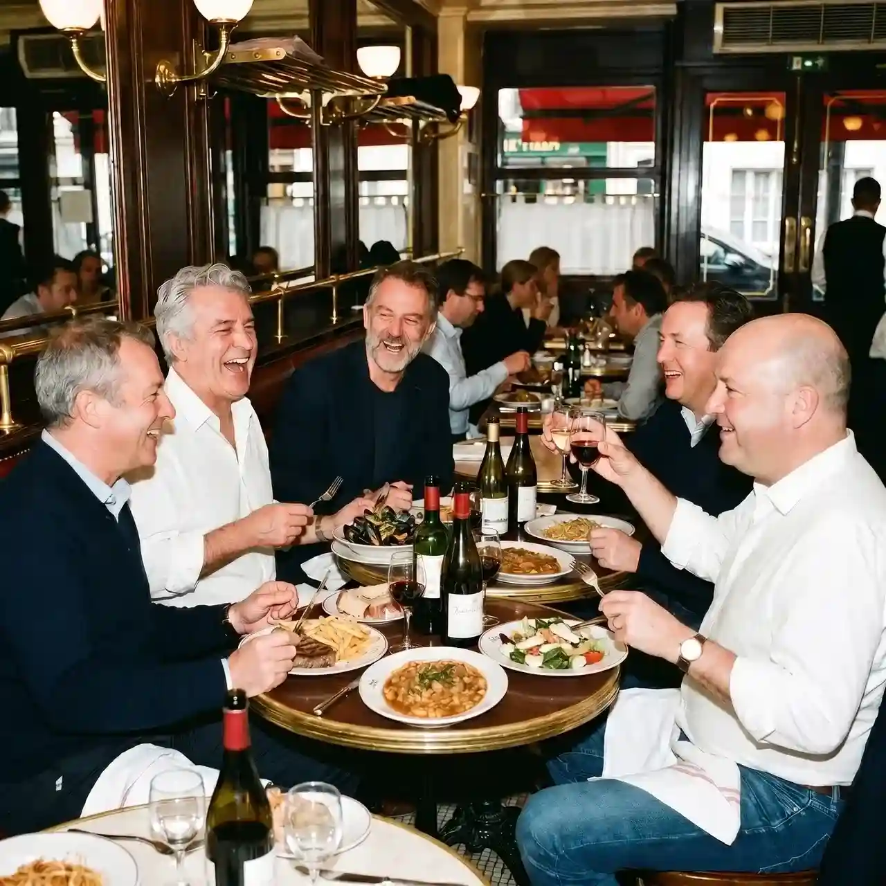 4 men at Mingleo dinner