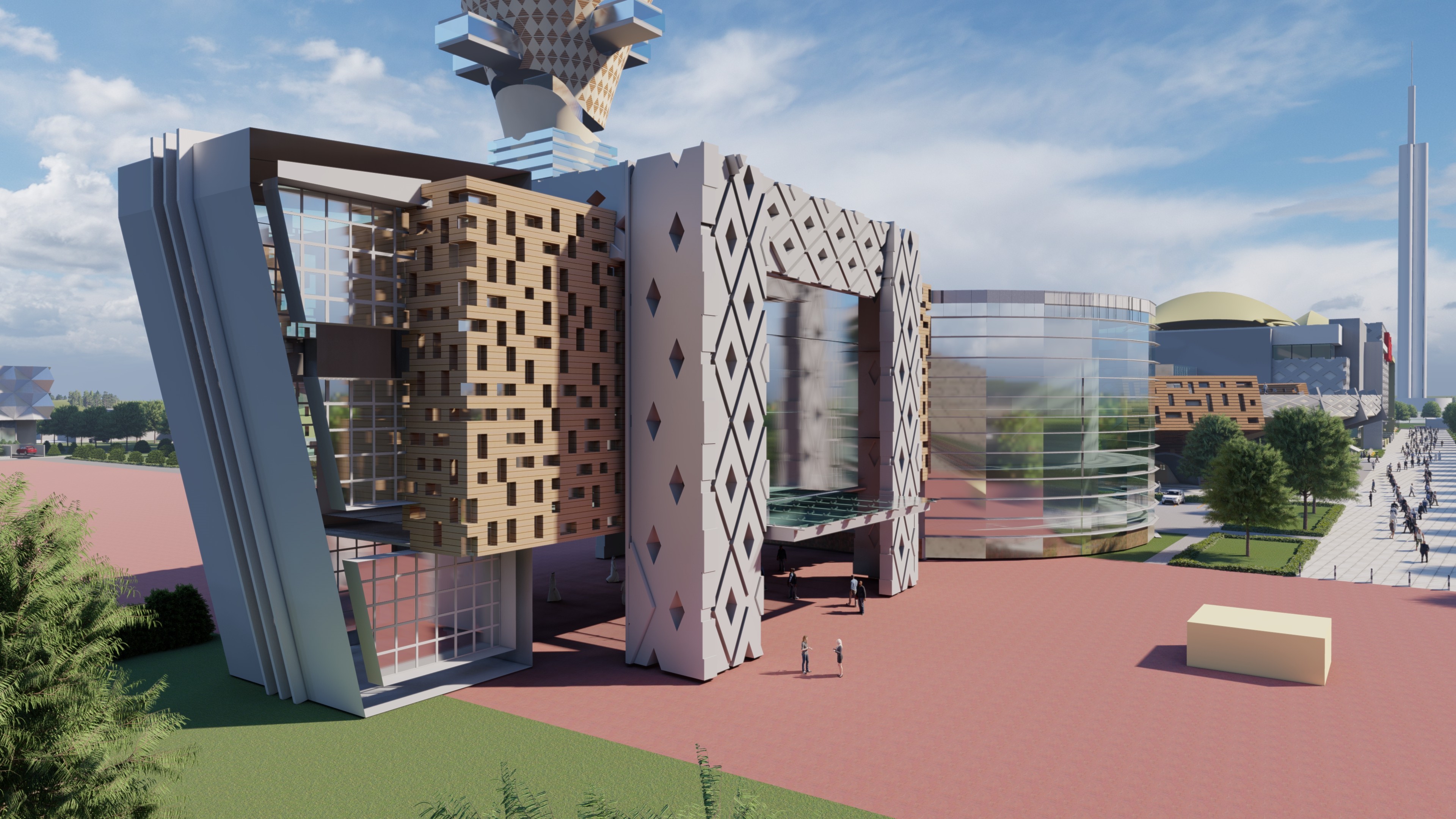 Bâtiment Administratif de la FIKIN Projet CresteBe