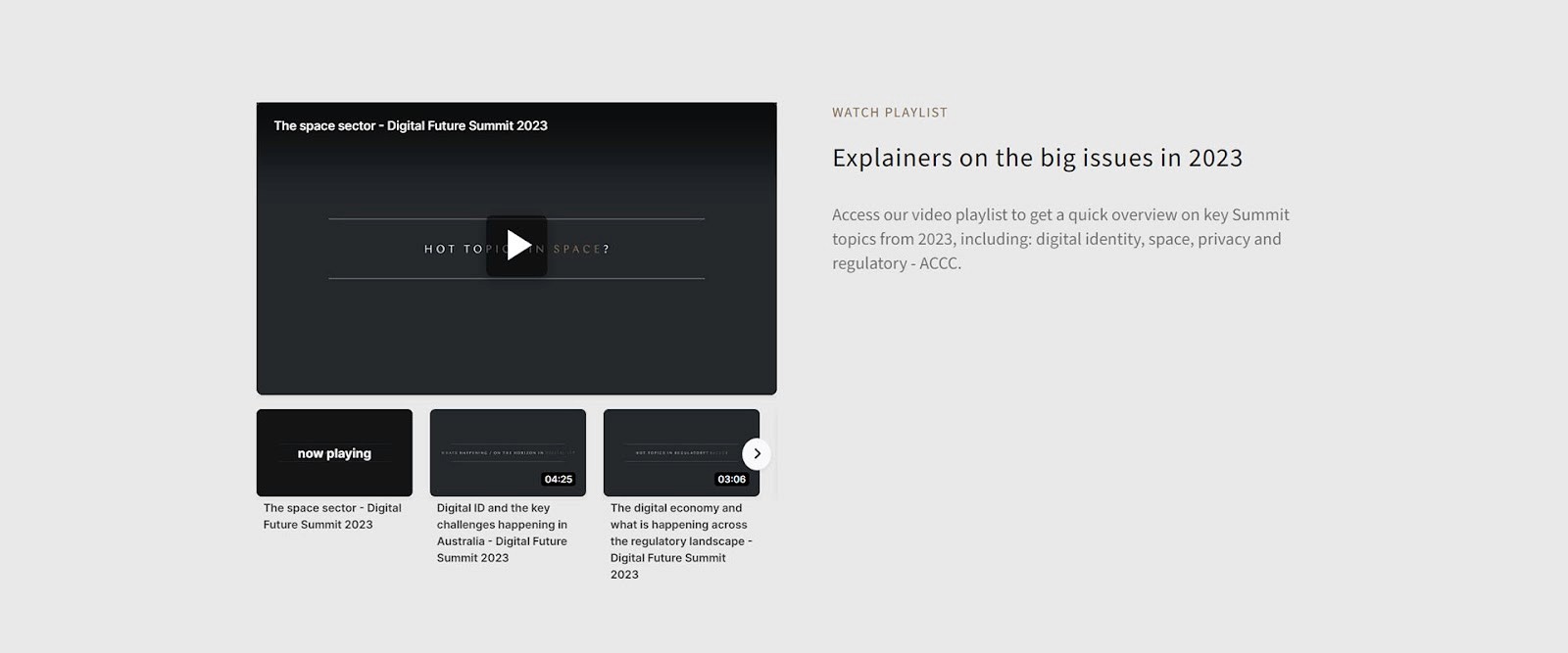 A screenshot of KWM embedding a Viostream Simple Channel into their website