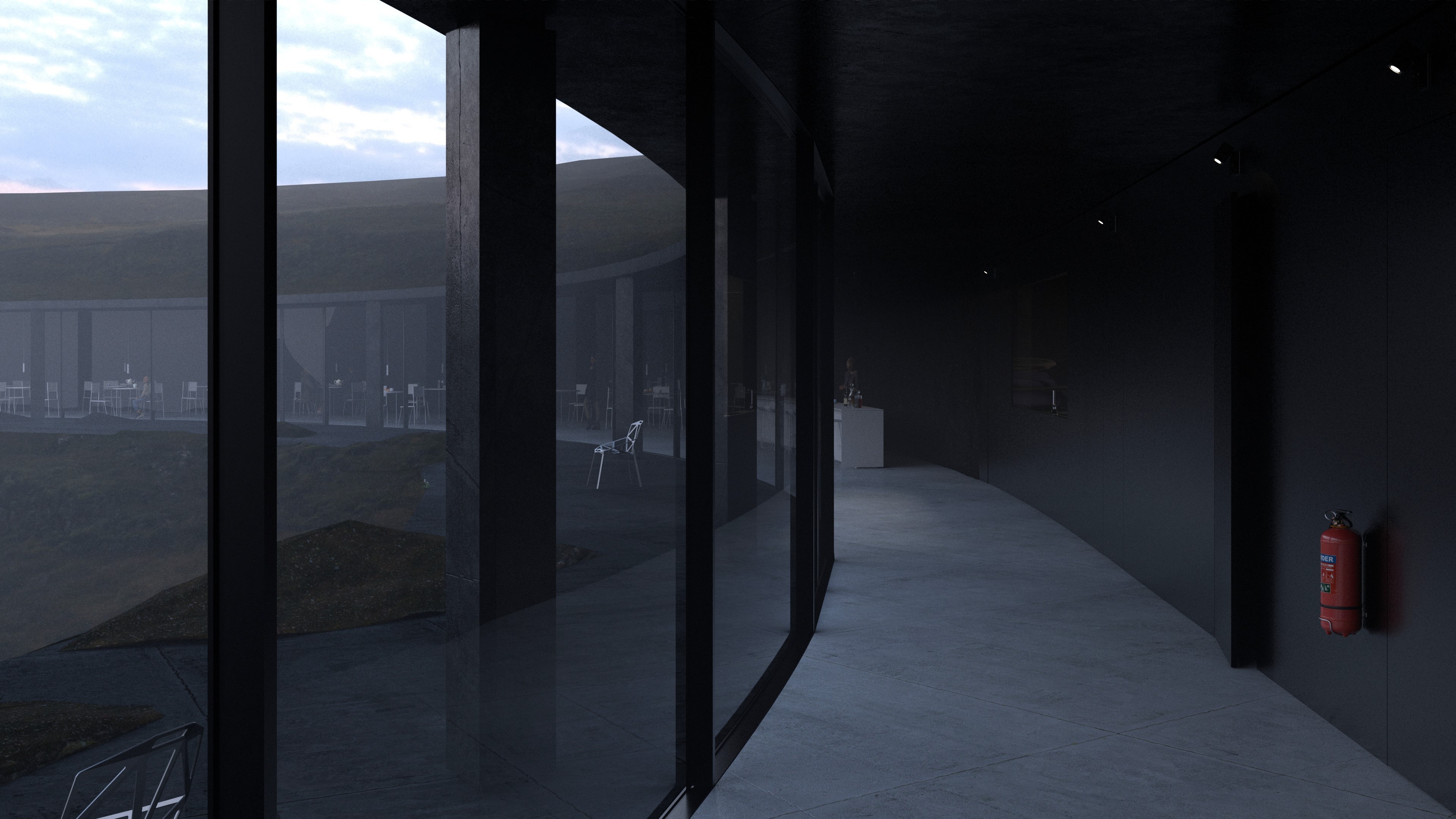 Lava field visitor center image